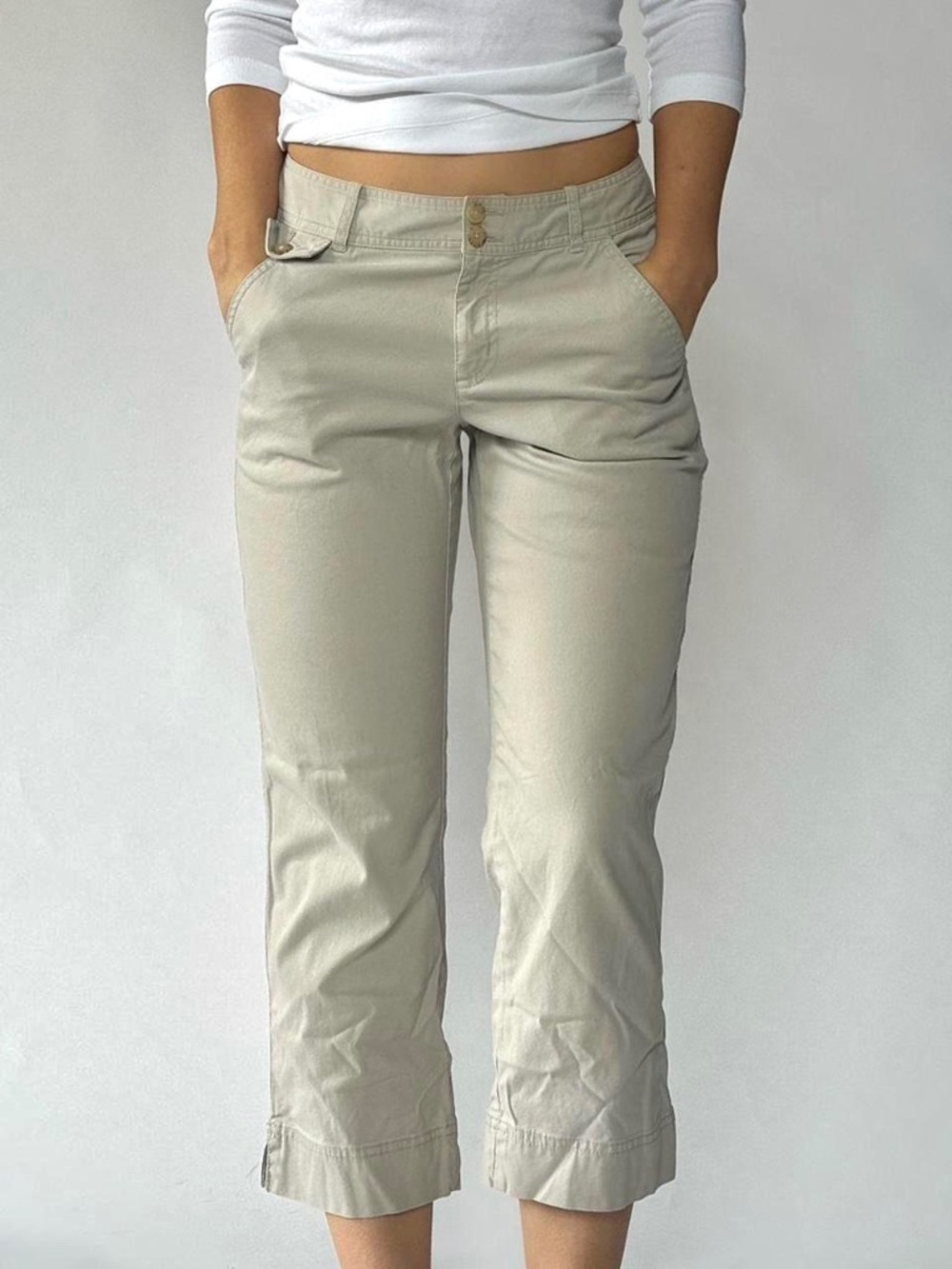 Low Rise Capris Y2K Size 8 Eddie Bauer
